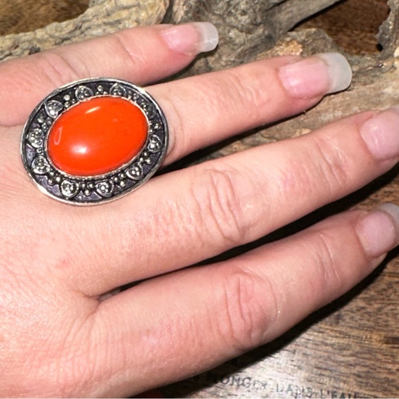 Sale* Carnelian vintage handcrafted ring - Picture 8 of 10